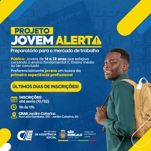 São Gonçalo inscreve para projeto de capacitação até esta sexta-feira